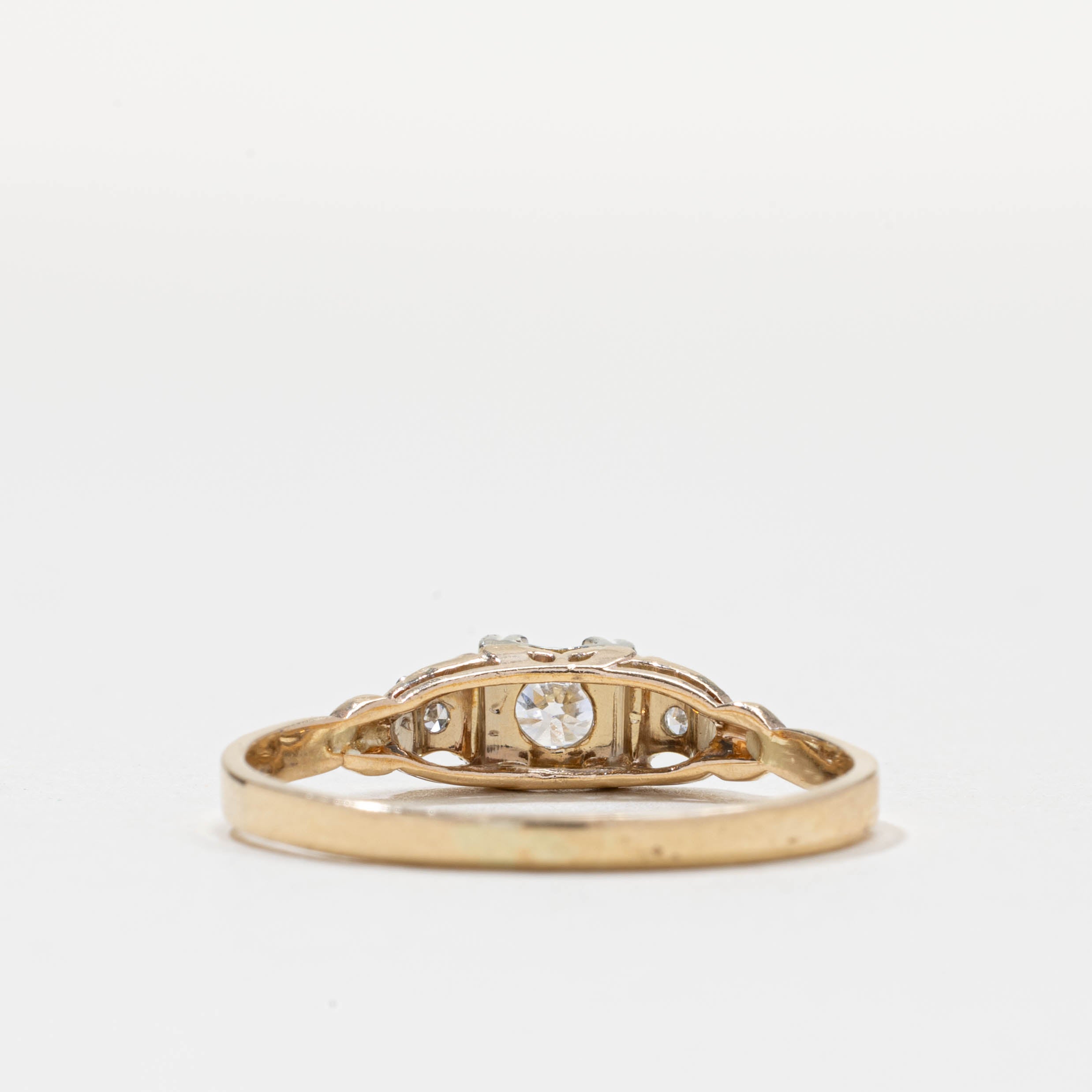 Bague trois diamants | 0,02 ct | Taille 10,5
