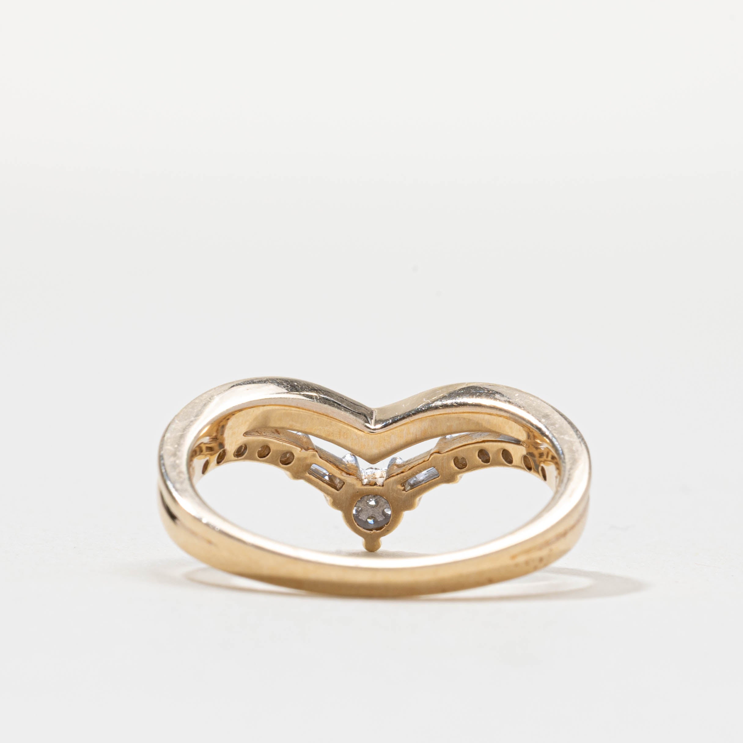 Bague chevron en diamant | 0,25 ct | Taille 7,5