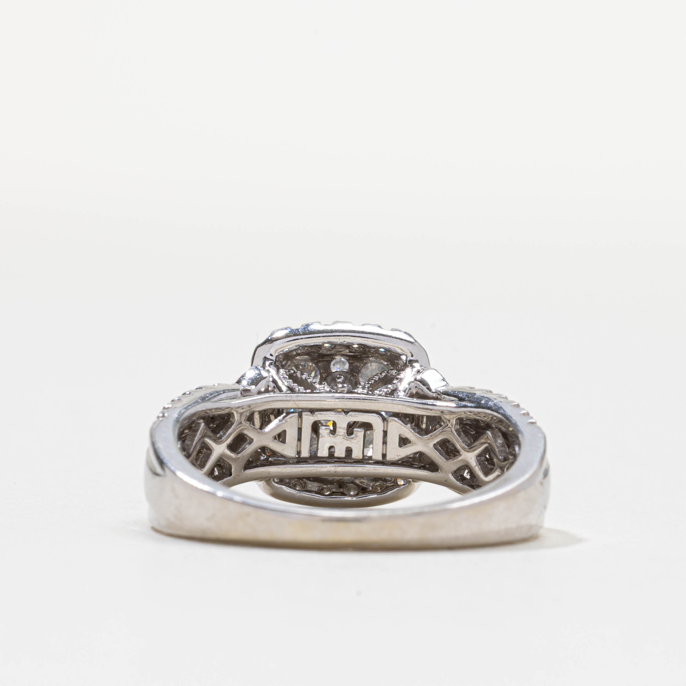 Diamond Cluster Halo Accented Ring | 1.0ctw | SZ 7.25
