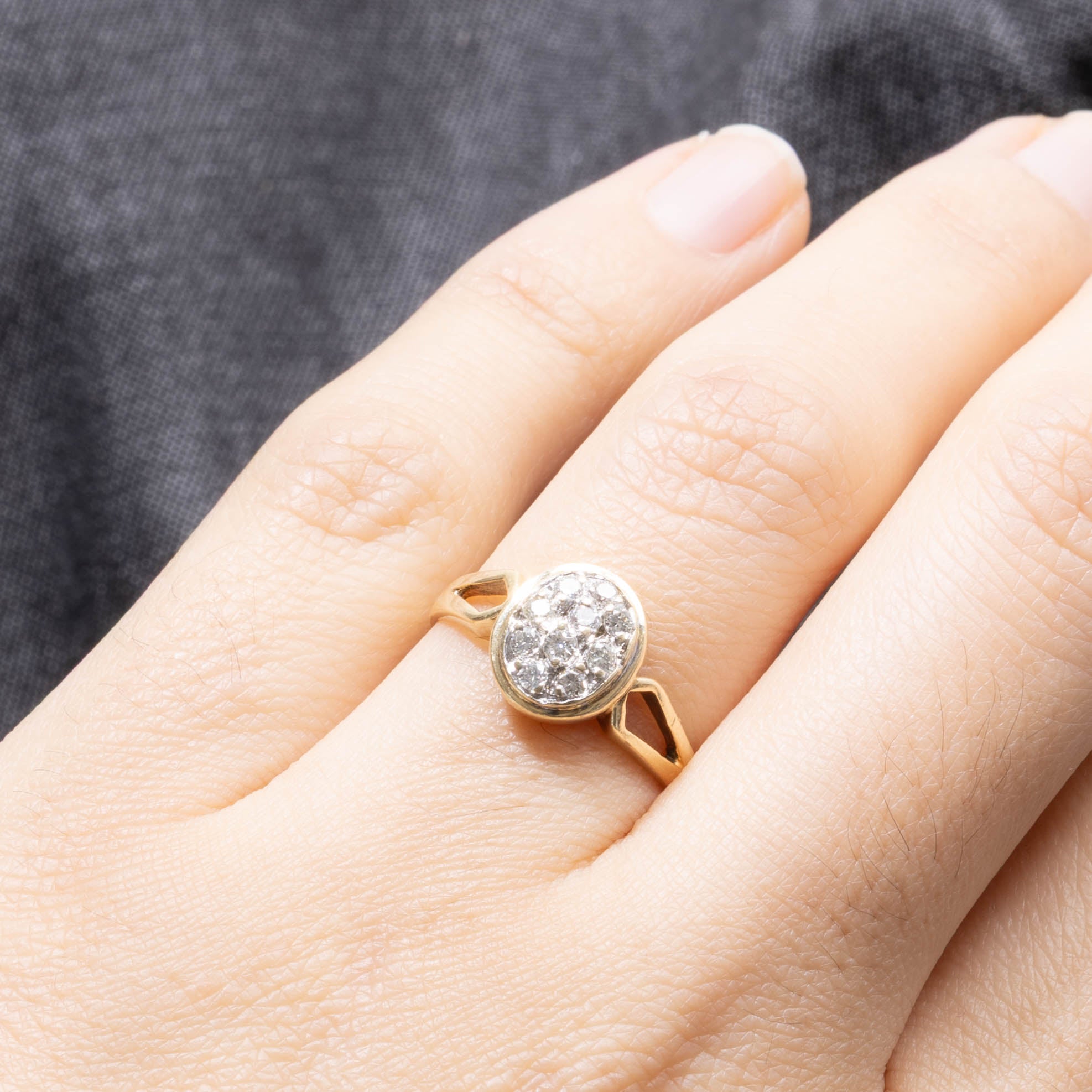 Bague sertie de diamants | 0,25 ct | Taille 5,75