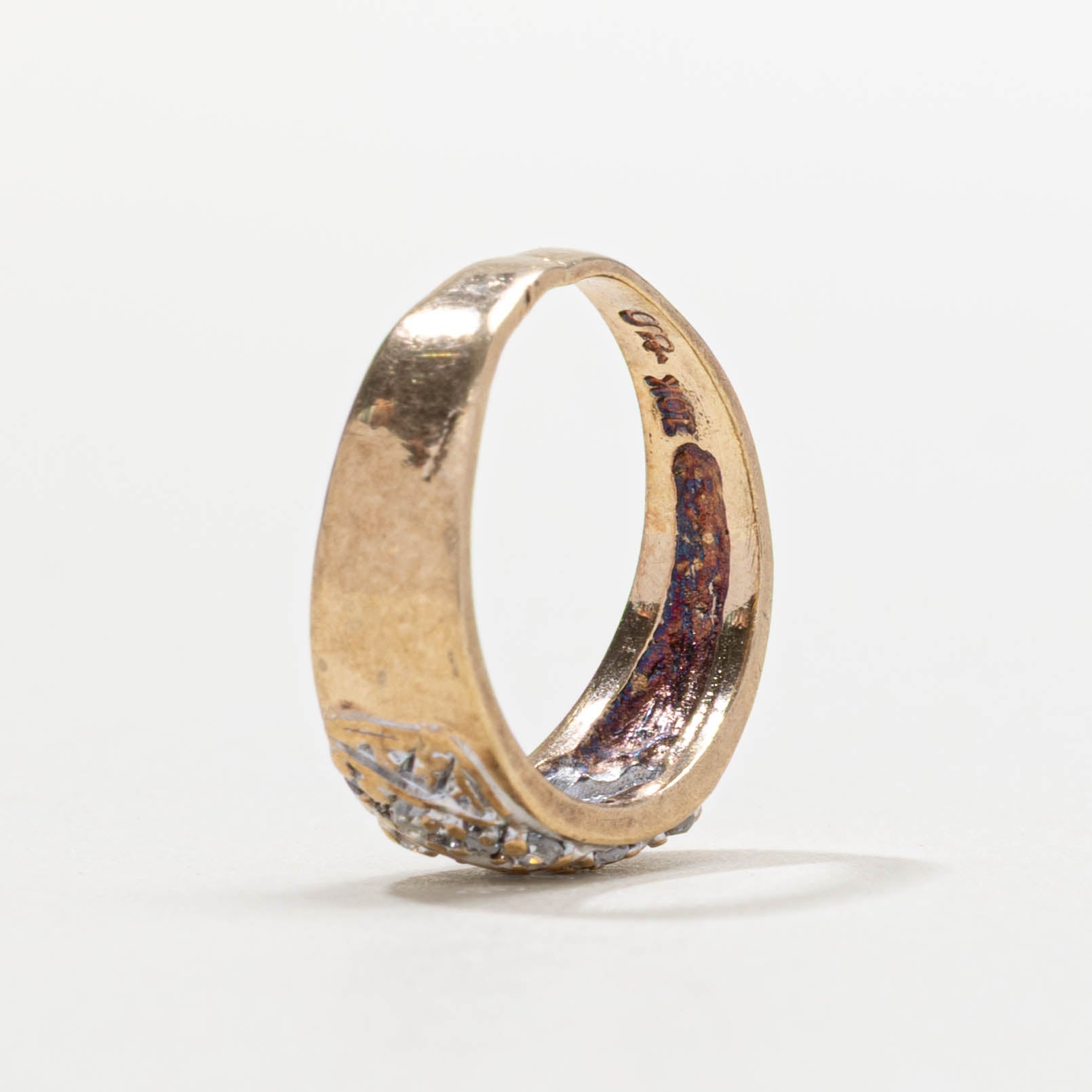 Diamond Diagonal Multi Row Ring | 0.12ctw | SZ 3.0