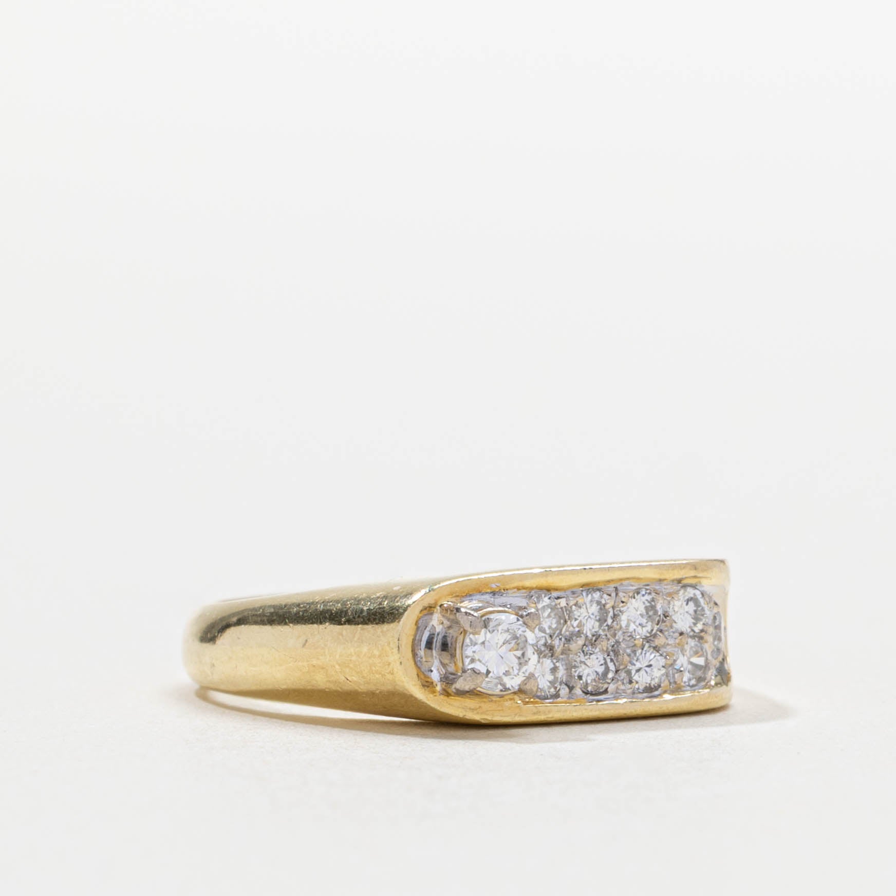 Diamond East West Oval Cluster Ring | 0.25ctw | SZ 5.75