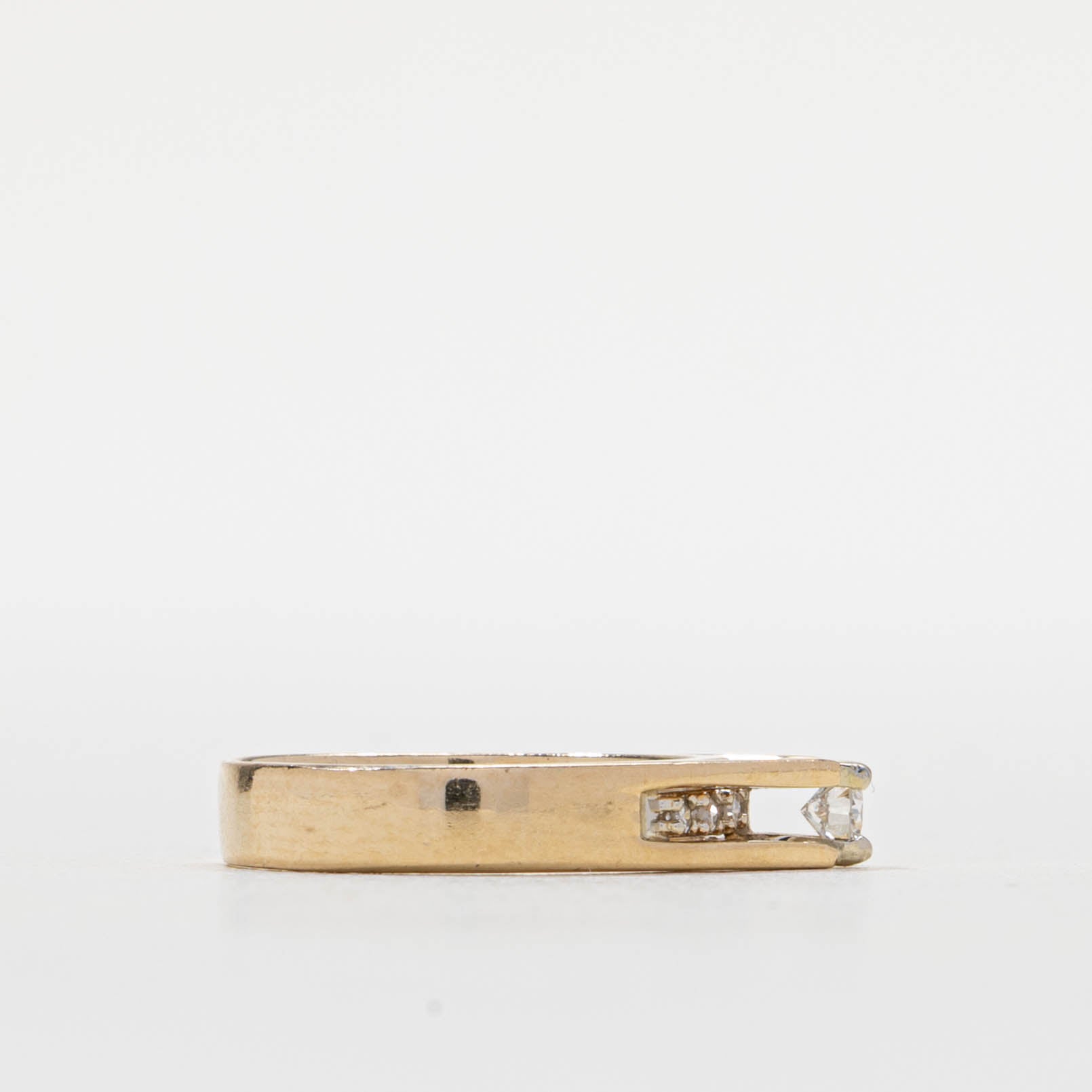 High Set Diamond Accented Ring | 0.17ctw | SZ 4.5