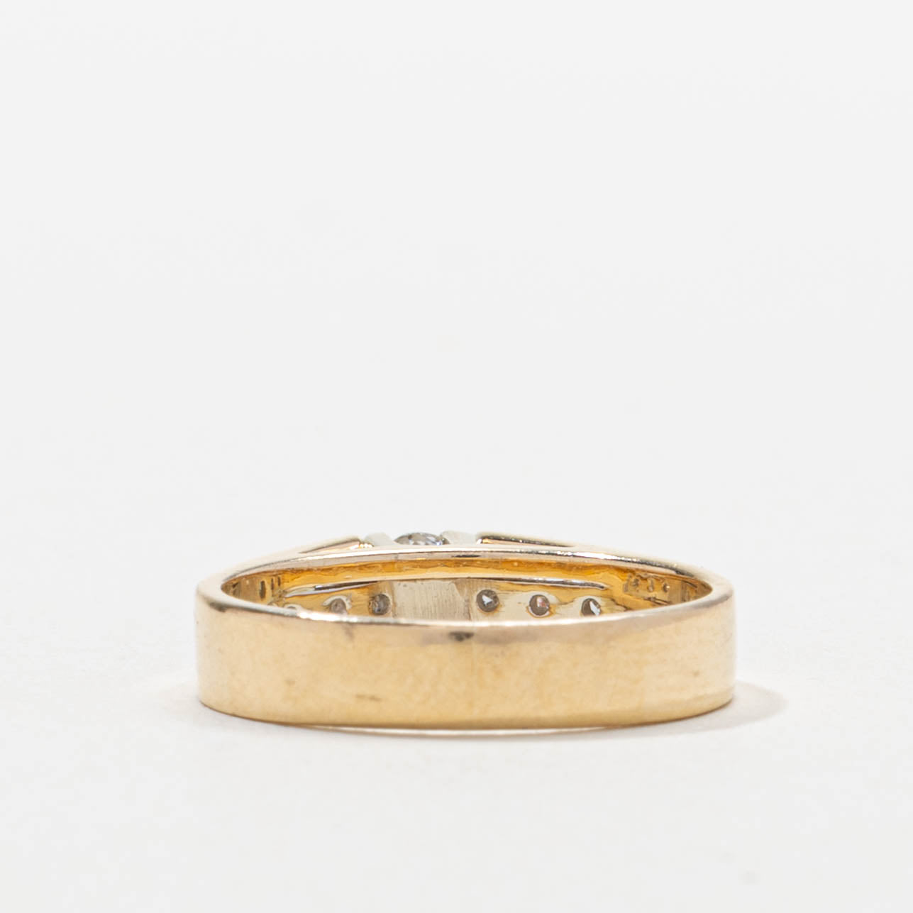 High Set Diamond Accented Ring | 0.17ctw | SZ 4.5