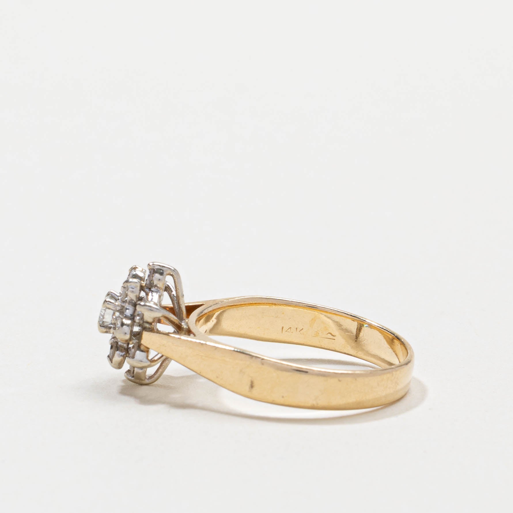 Diamond Floral Cluster Ring | 0.37ctw | SZ 7.25