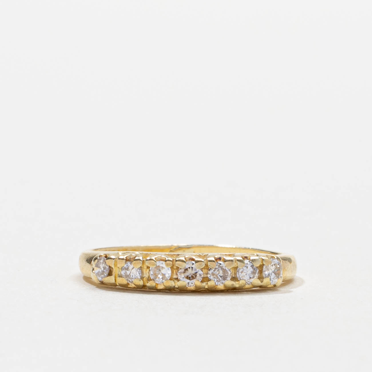 Seven Stone Diamond Band | 0.21ctw | 2.90mm | SZ 3.5