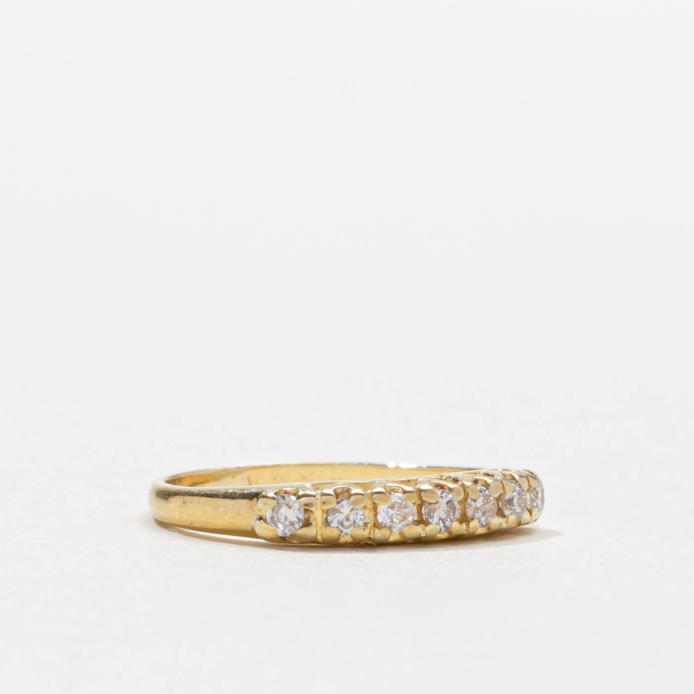 Seven Stone Diamond Band | 0.21ctw | 2.90mm | SZ 3.5