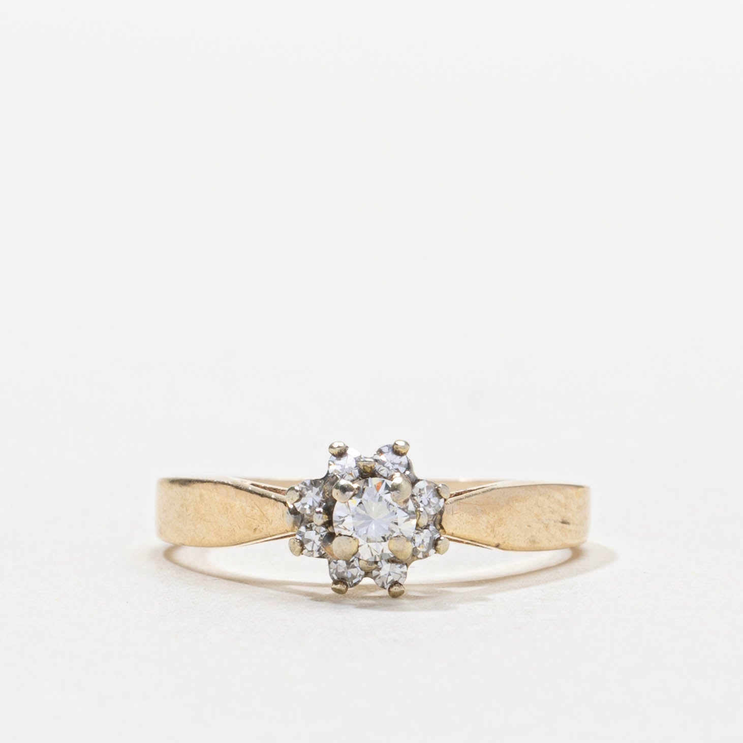 Bague sertie de diamants en grappe | 0,22 ct | Taille 6,0