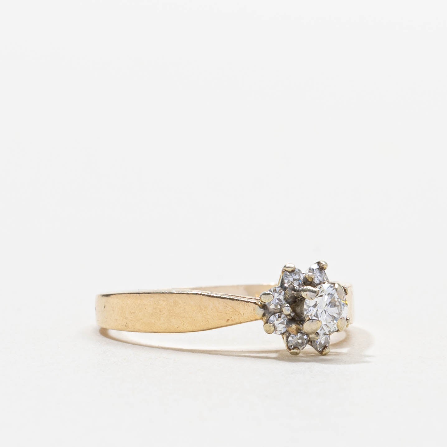 Bague sertie de diamants en grappe | 0,22 ct | Taille 6,0