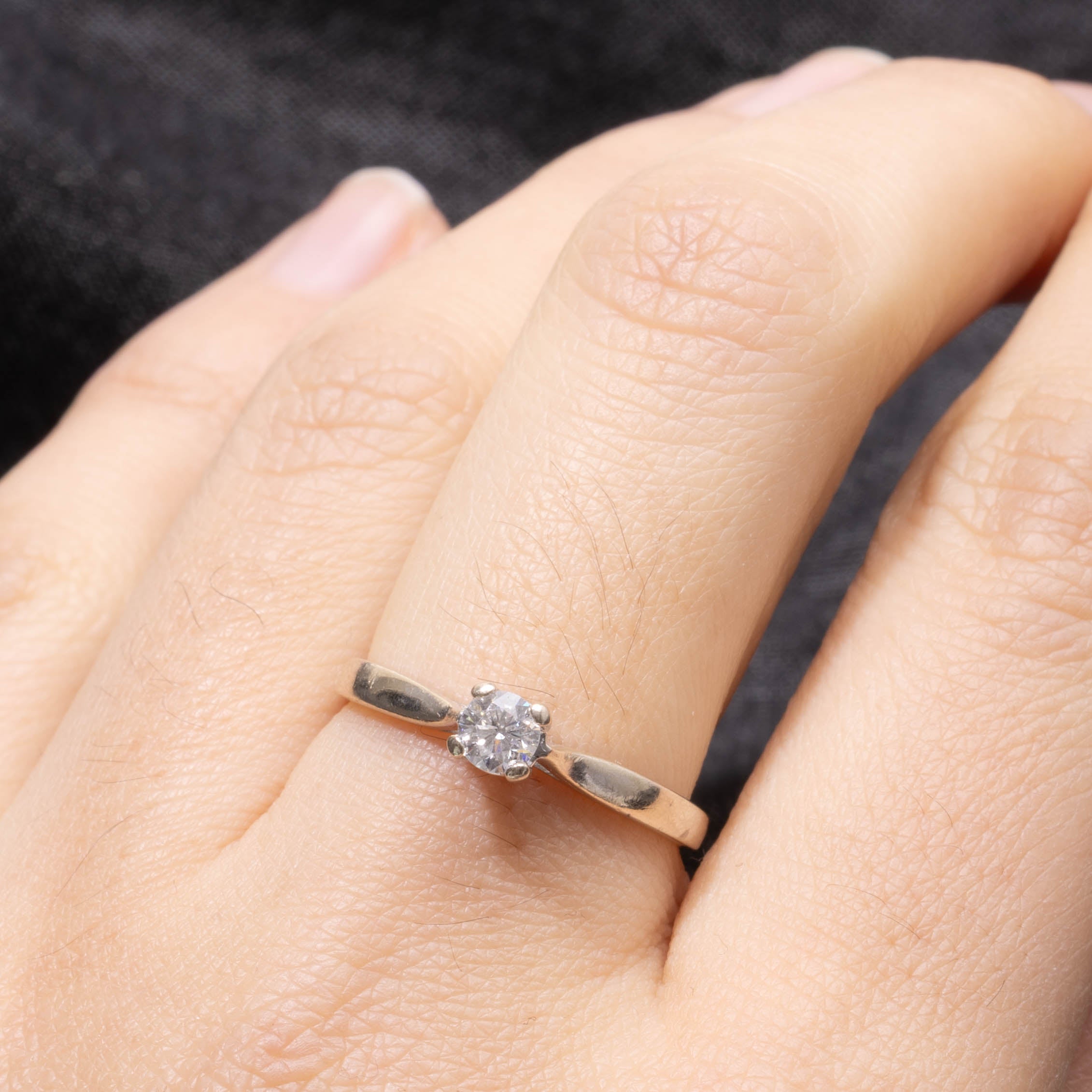 Bague solitaire en diamant | Taille 7,5