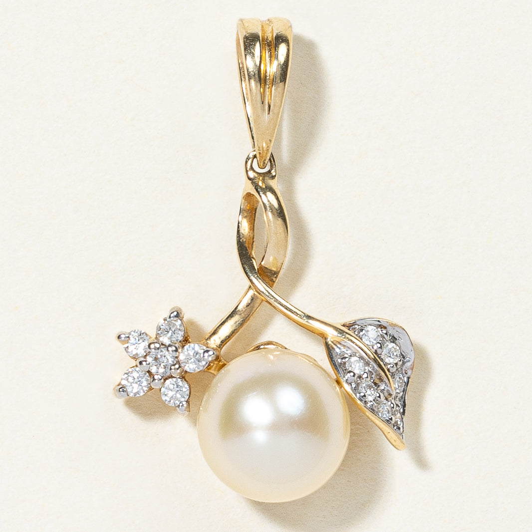 Pearl & Diamond Pendant | 0.09ctw |