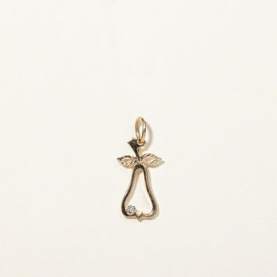 Diamond Pear Pendant | 0.01ct |