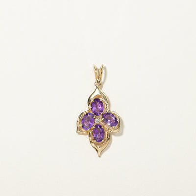 Amethyst & Diamond Pendant | 1.60ctw, 0.01ct |