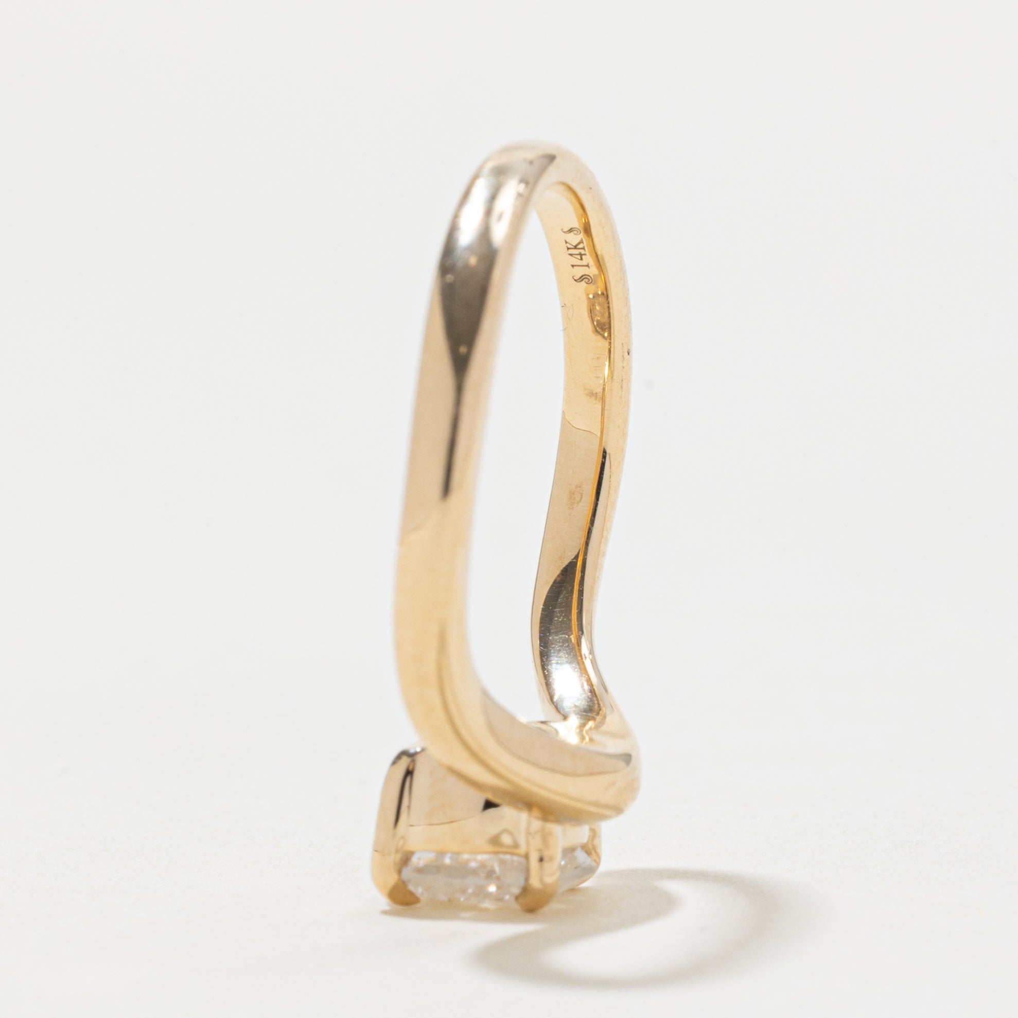 '100 Ways' 14k Salt & Pepper Diamond Wavy Ring | 1.24ct | SZ 7