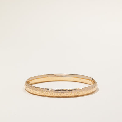 Engraved 'EJS' Initial Bangle Bracelet | 8