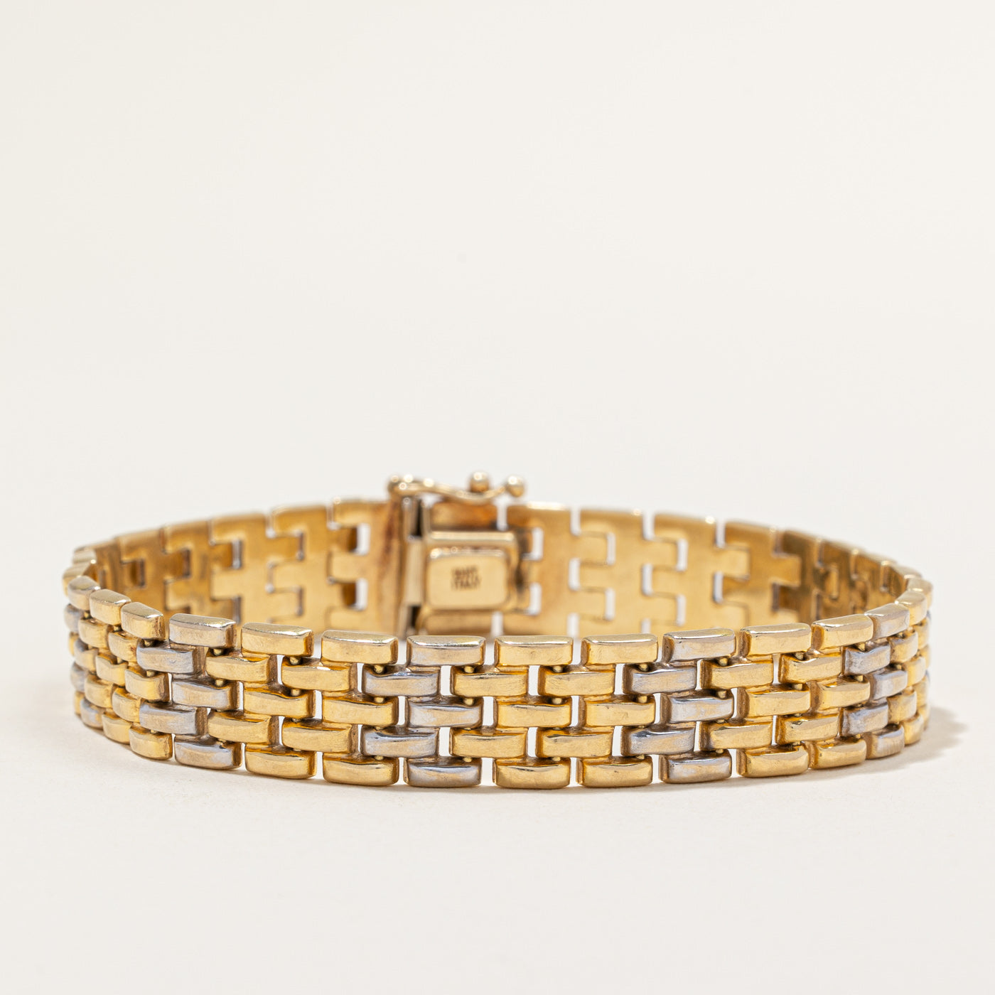 18k Two Tone Gold Bracelet | 7.75" |