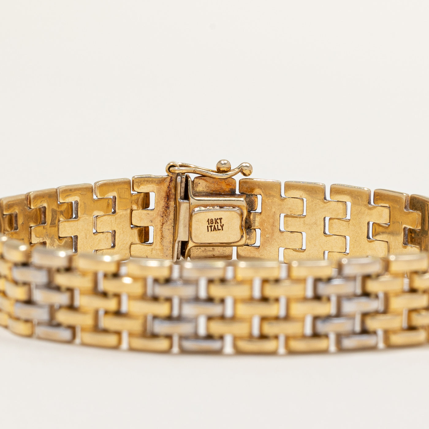 18k Two Tone Gold Bracelet | 7.75" |