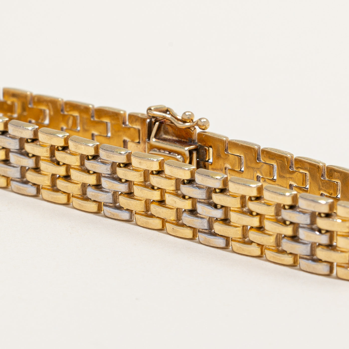 18k Two Tone Gold Bracelet | 7.75" |