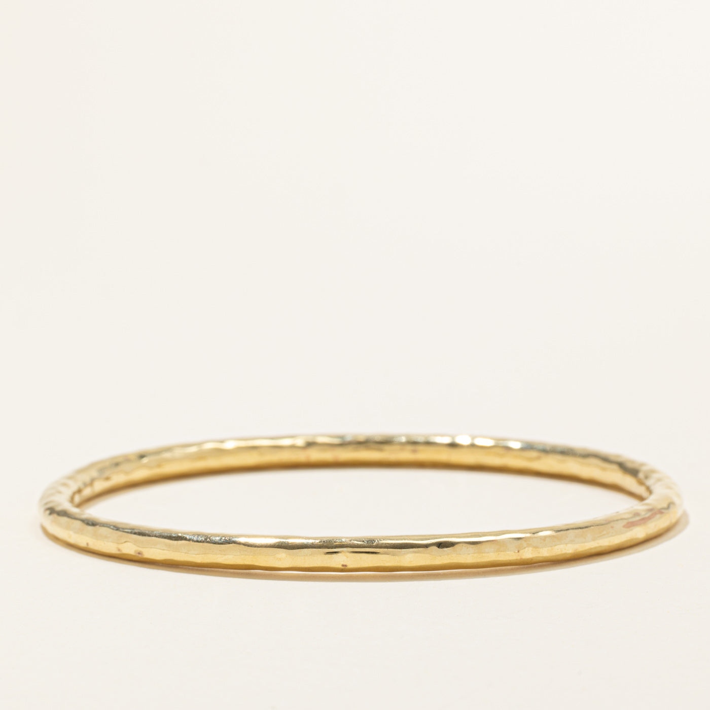 'Ippolita' 18k Yellow Gold Hammered Bangle | 7.5"