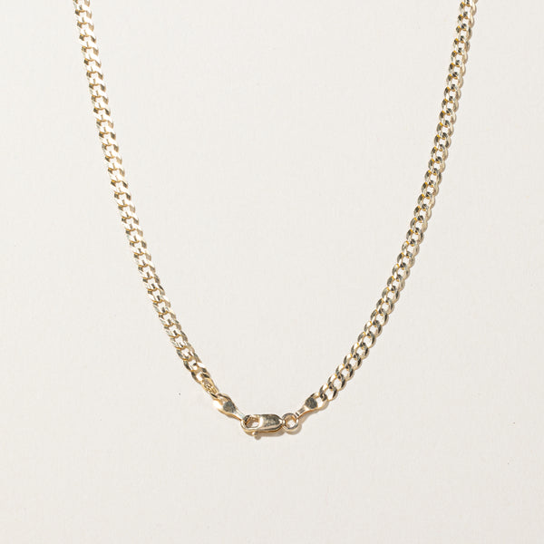 10k Yellow Gold Curb Link Chain | 22