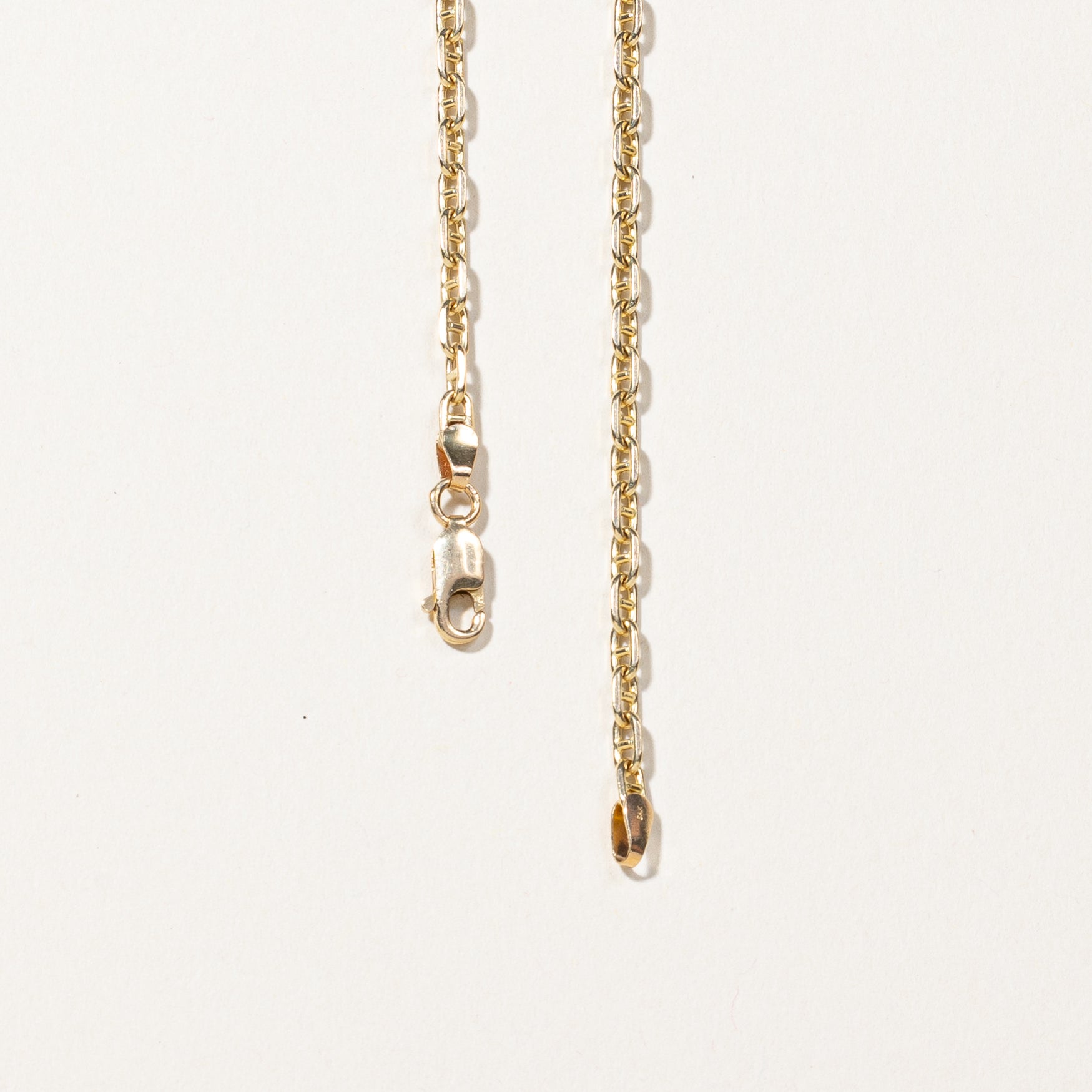 14k Yellow Gold Anchor Chain | 22"