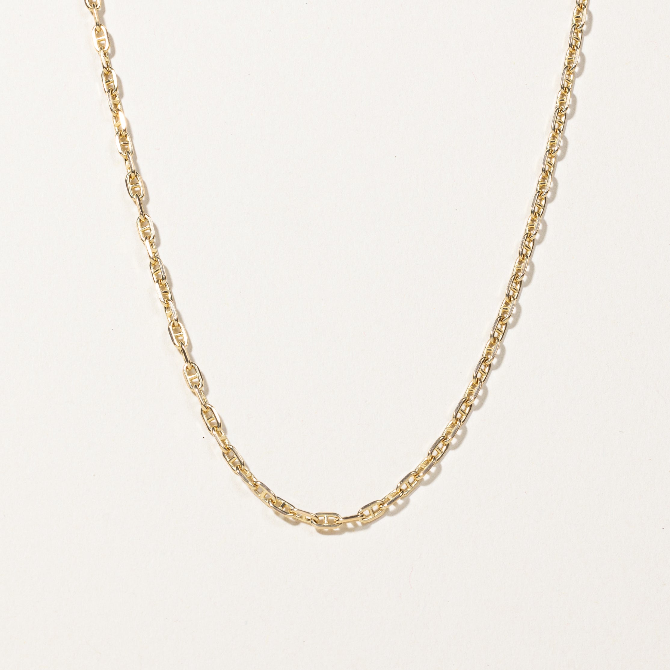 14k Yellow Gold Anchor Chain | 22"