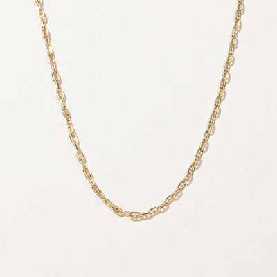 14k Yellow Gold Anchor Chain | 22