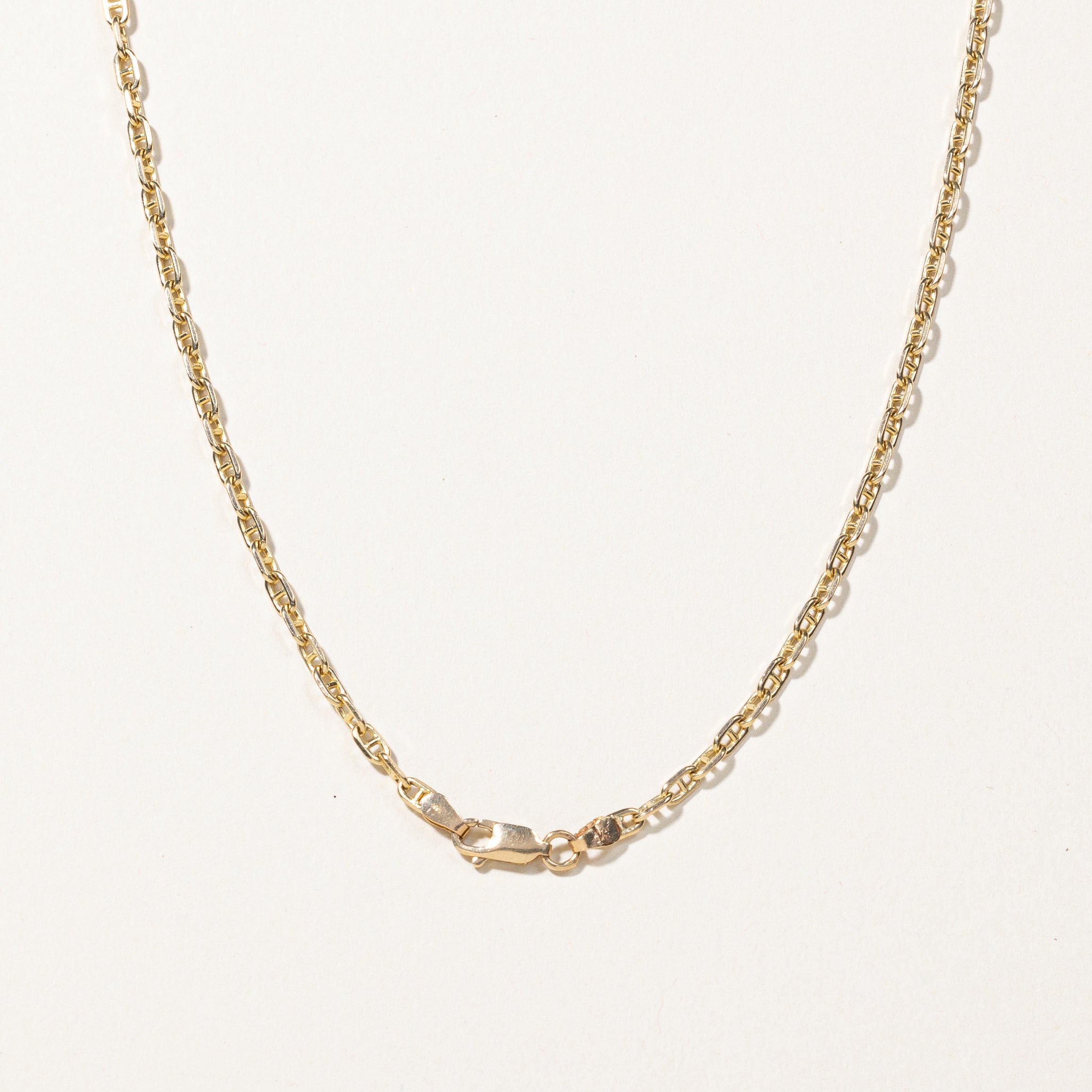 14k Yellow Gold Anchor Chain | 22"