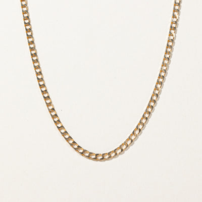 10k Yellow Gold Curb Link Chain | 25