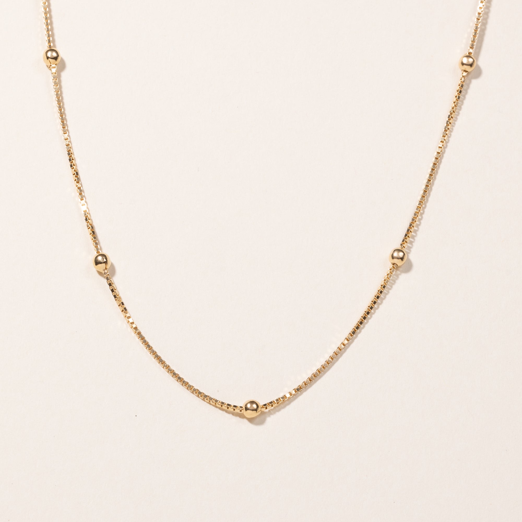 18k Yellow Gold Satellite Chain | 16