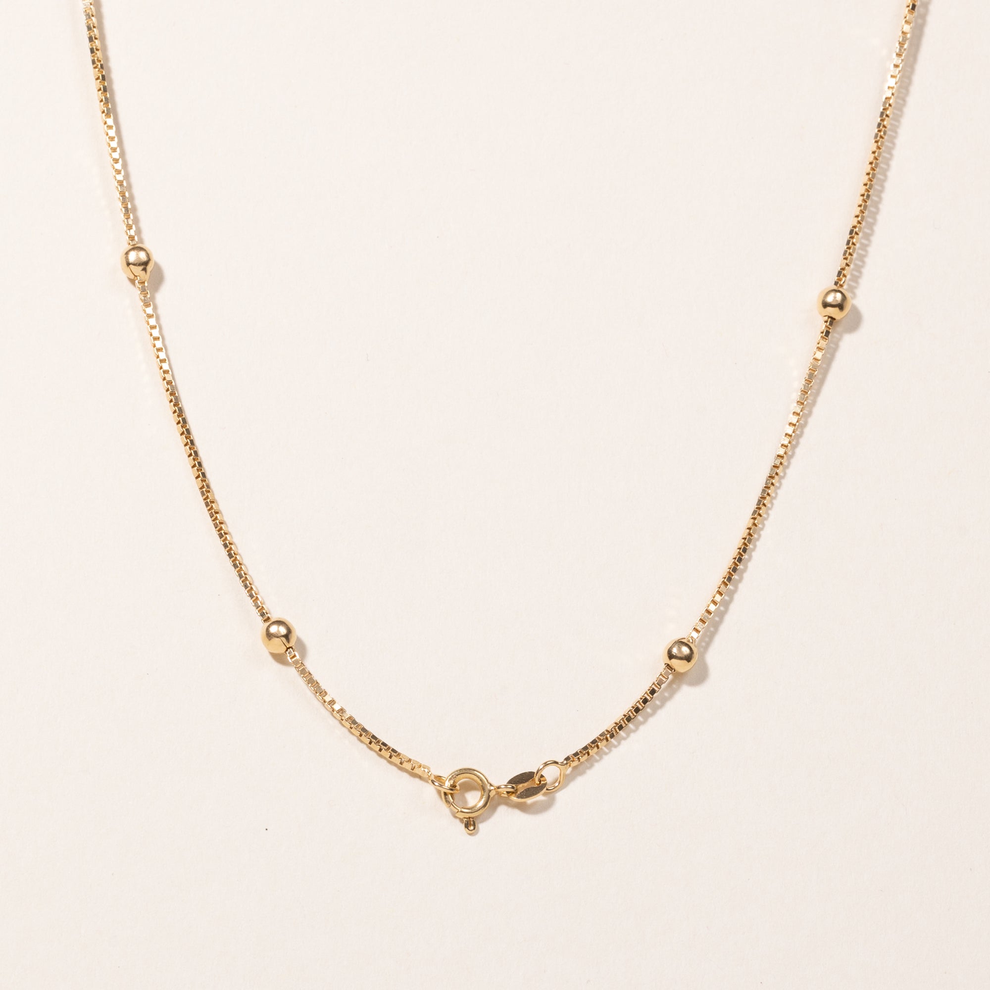 18k Yellow Gold Satellite Chain | 16