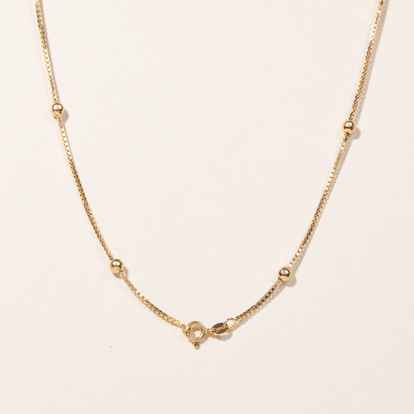 18k Yellow Gold Satellite Chain | 16