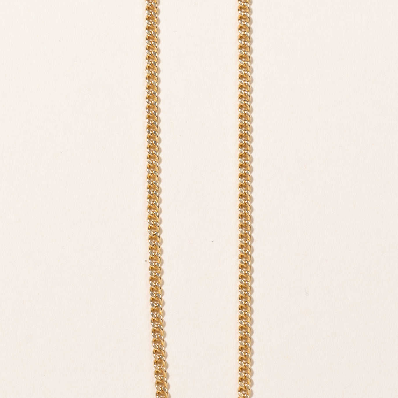 18k Yellow Gold Curb Link Chain | 20"