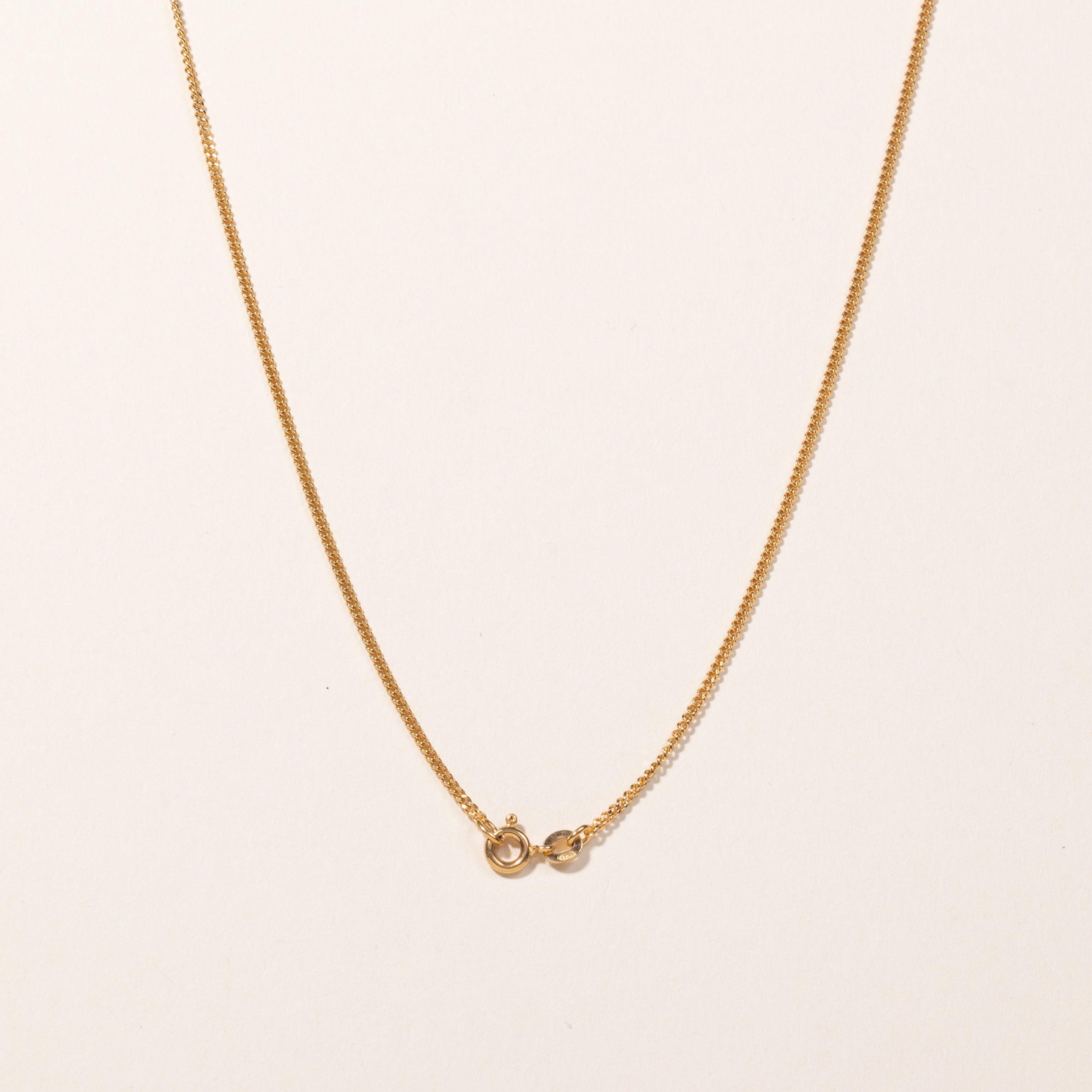 Italian 18k Yellow Gold Curb Link Chain | 24"
