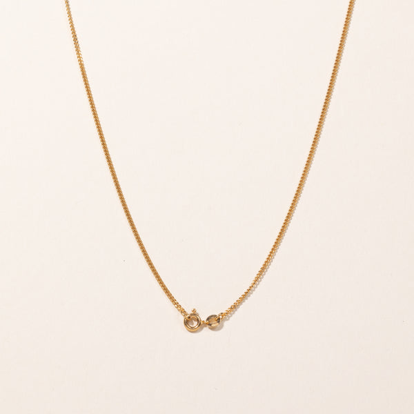 18k Yellow Gold Curb Link Chain | 24