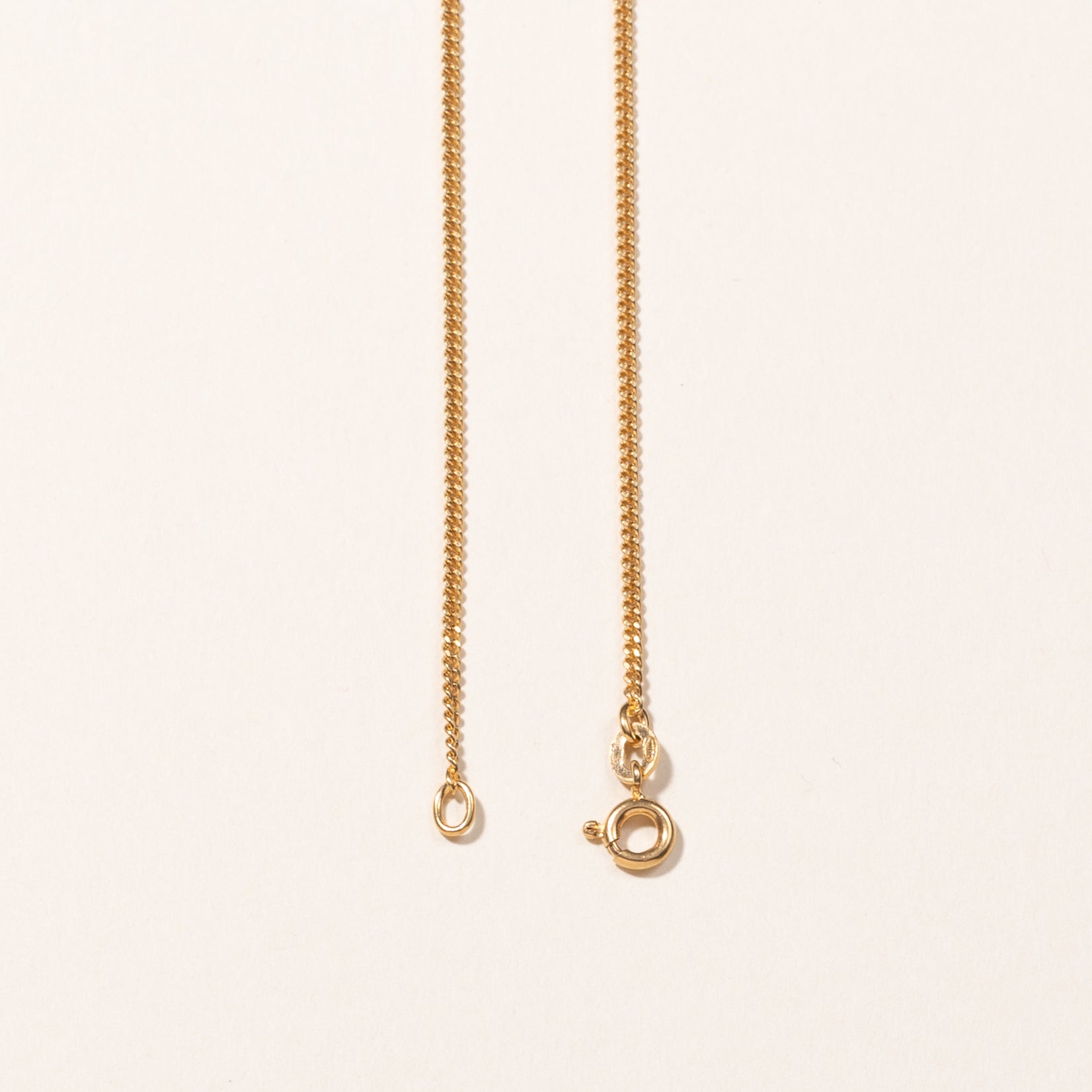 18k Yellow Gold Curb Link Chain | 24