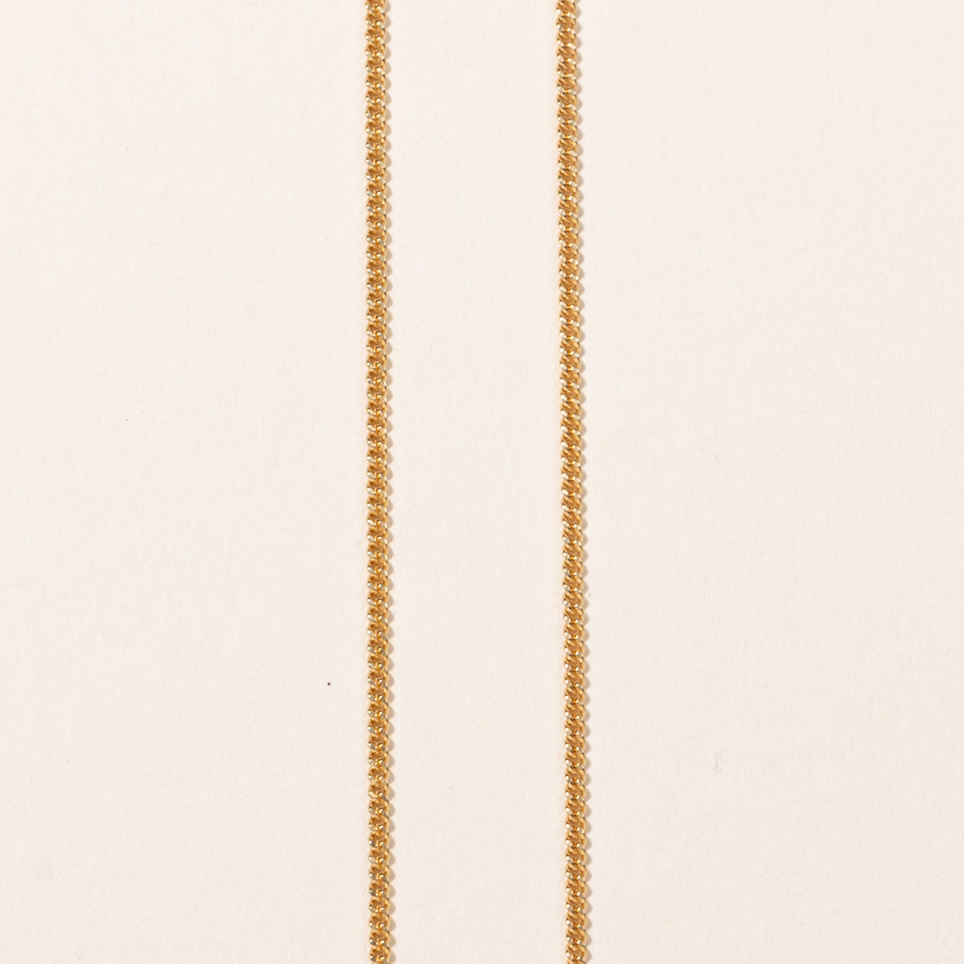 18k Yellow Gold Curb Link Chain | 24