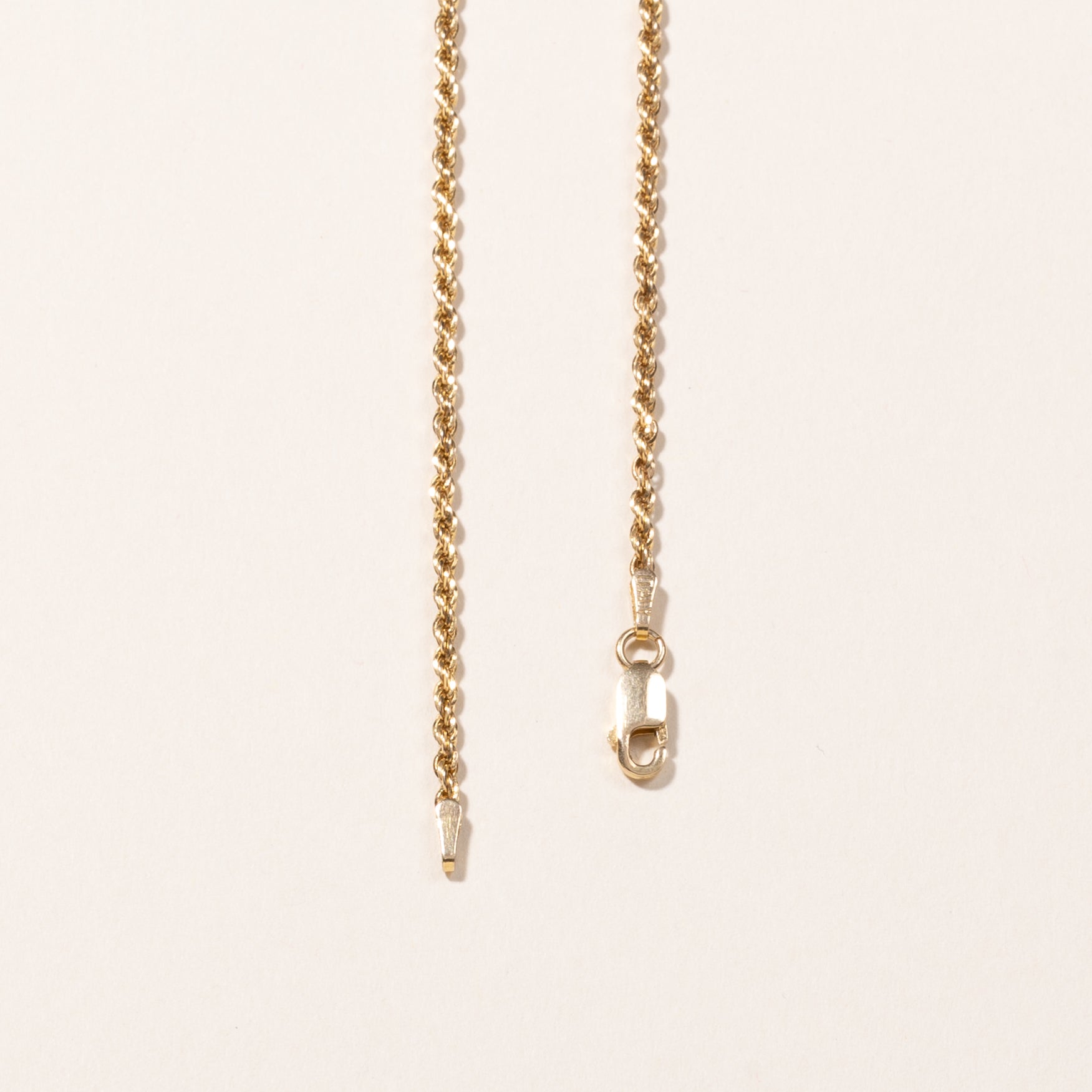 14k Yellow Gold Rope Chain | 17