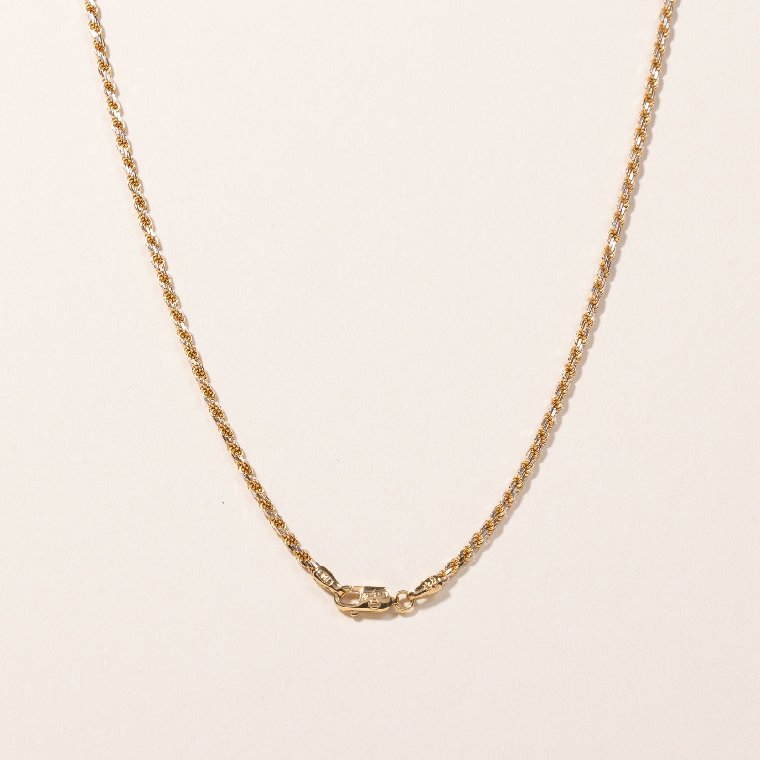 18k Yellow Gold Rope Chain | 19"