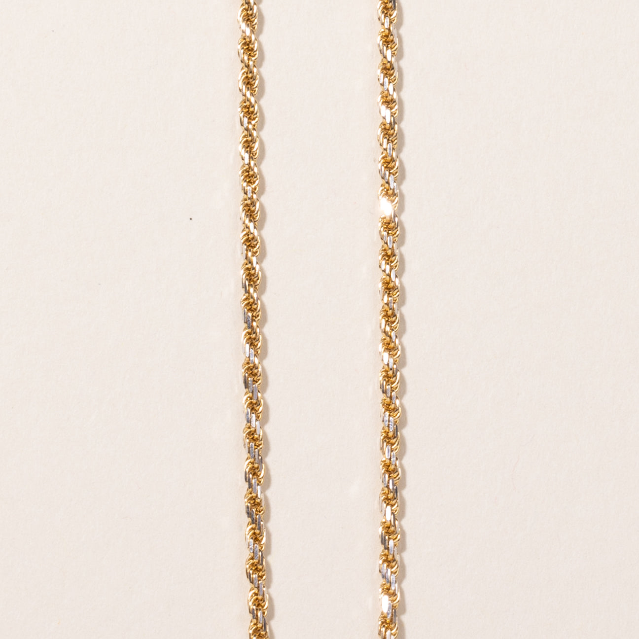 18k Yellow Gold Rope Chain | 19"