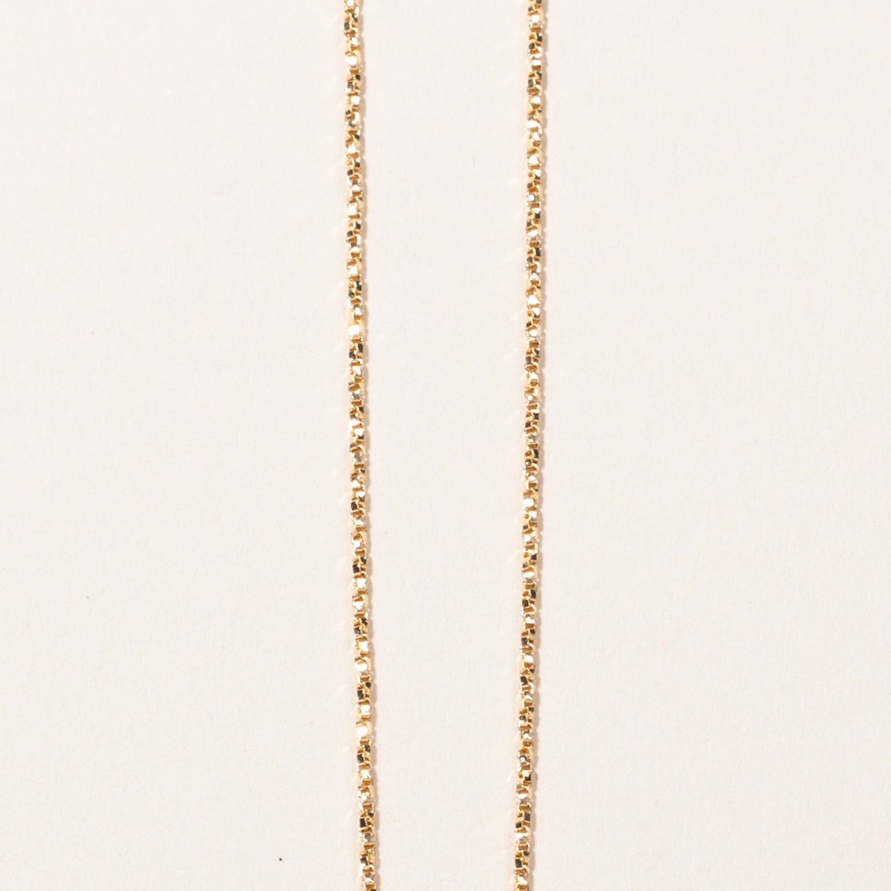 18k Yellow Gold Box Link Chain | 16