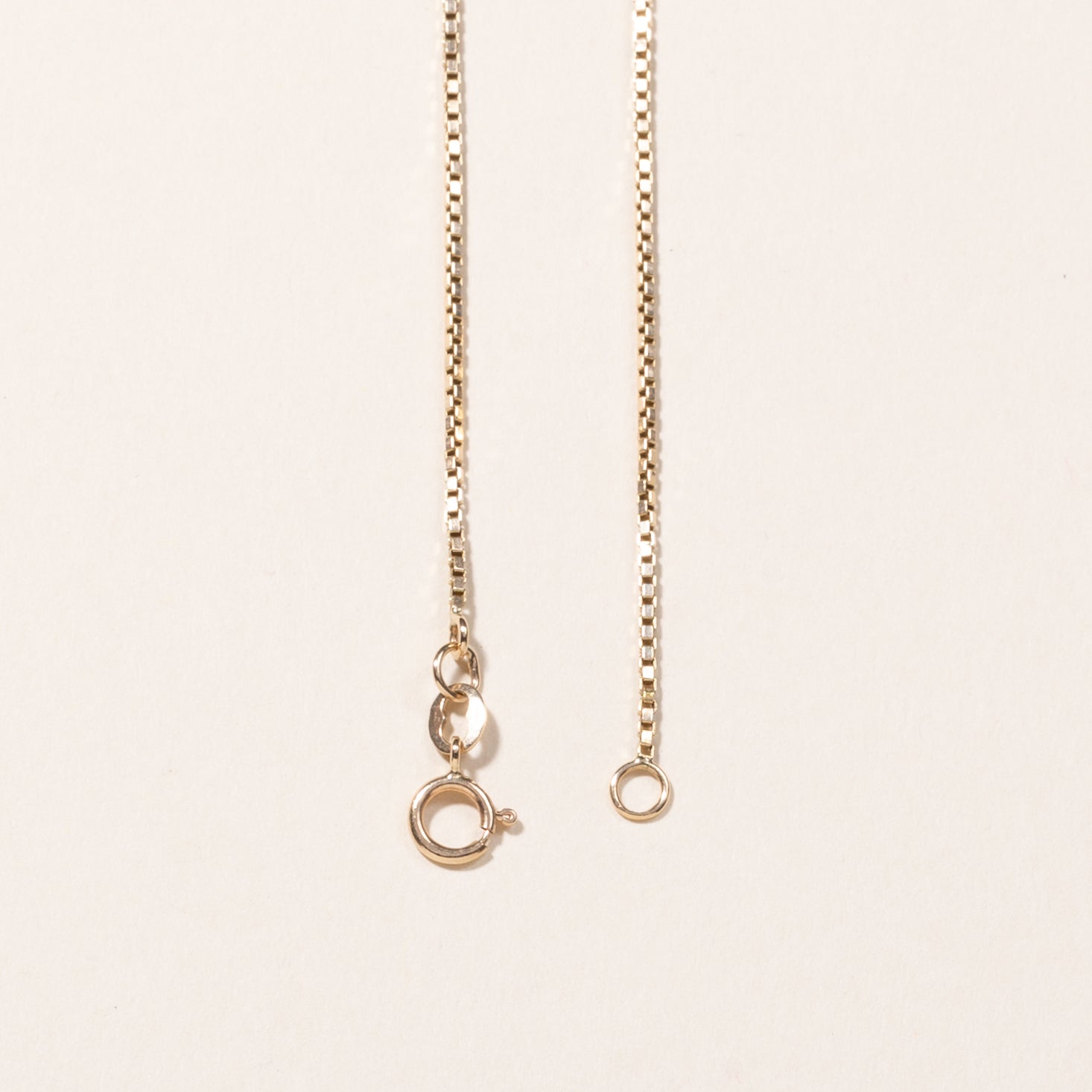 10k Yellow Gold Box Link Chain | 19