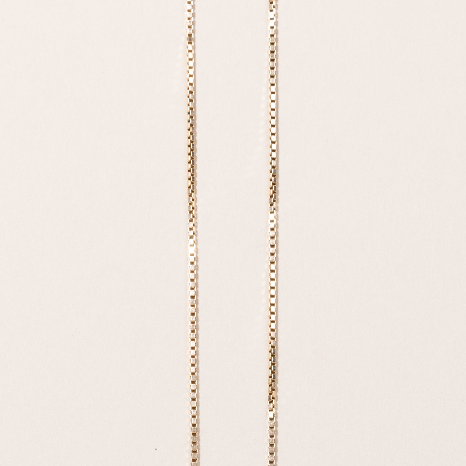 10k Yellow Gold Box Link Chain | 19