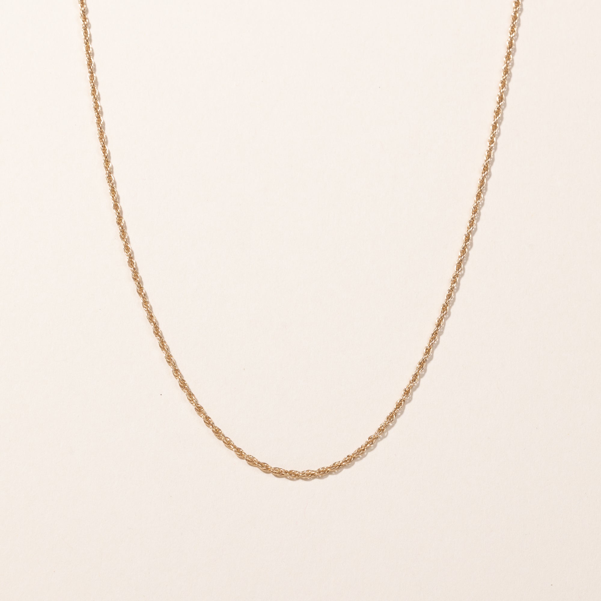 14k Yellow Gold Rope Chain | 22