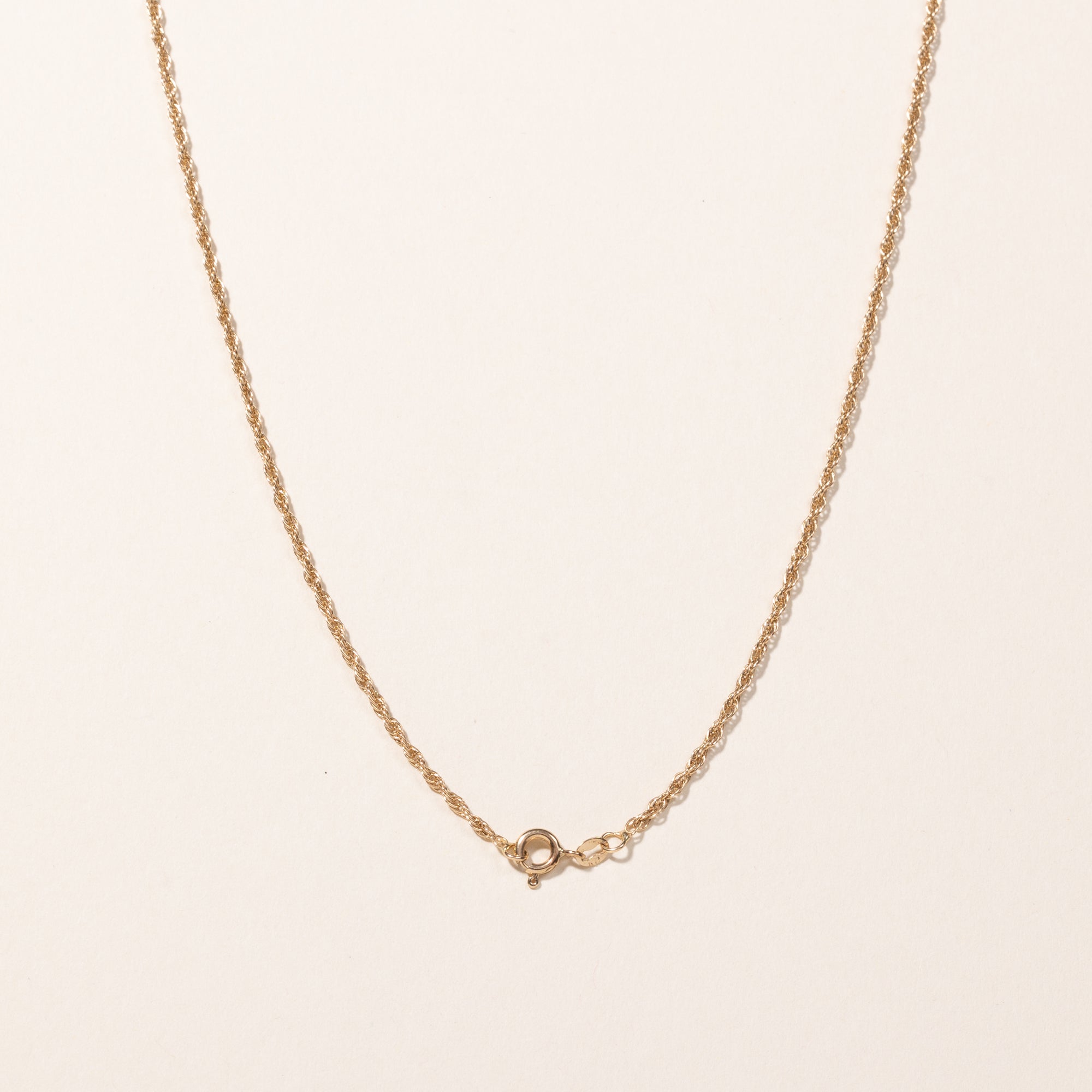 14k Yellow Gold Rope Chain | 22