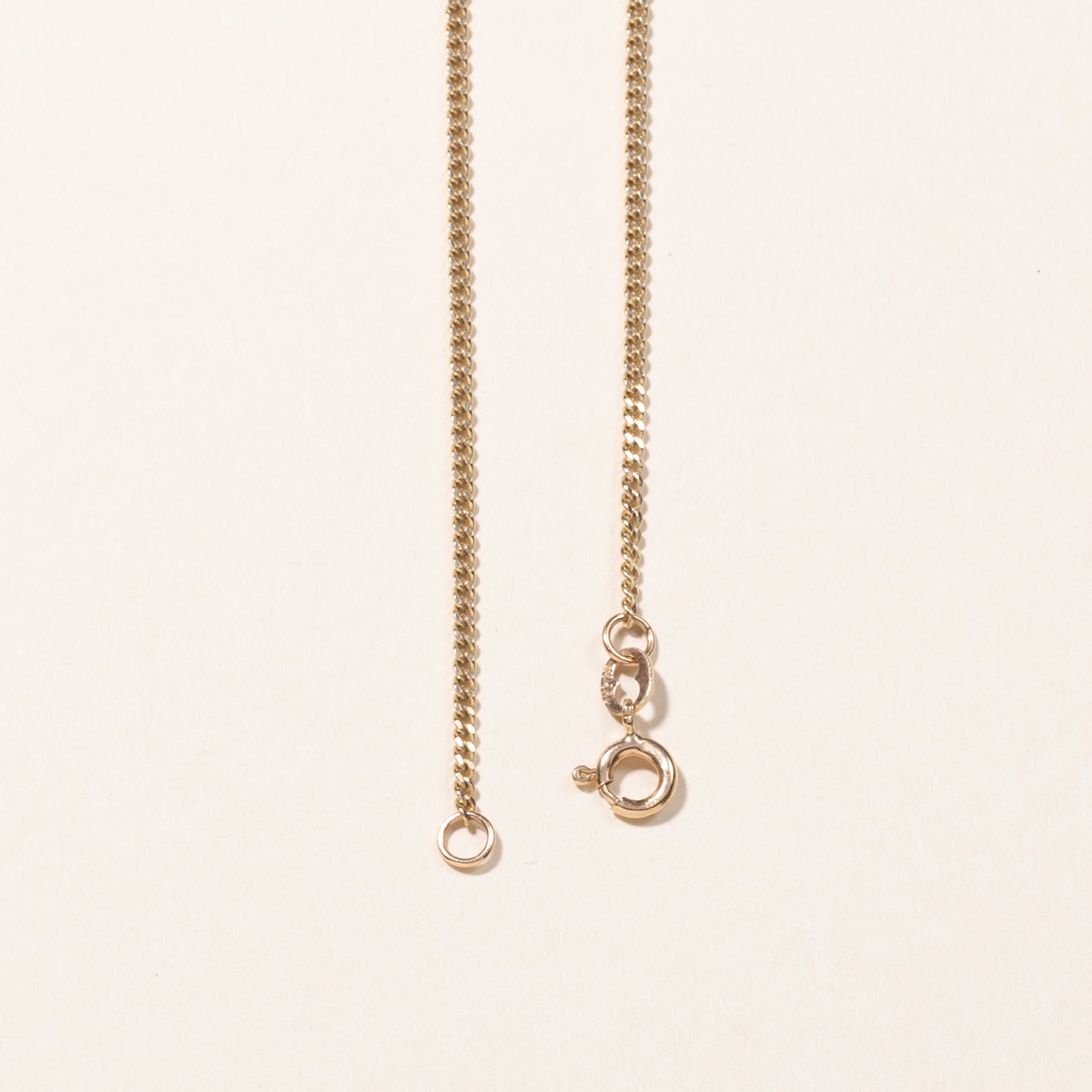 10k Yellow Gold Curb Link Chain | 21"