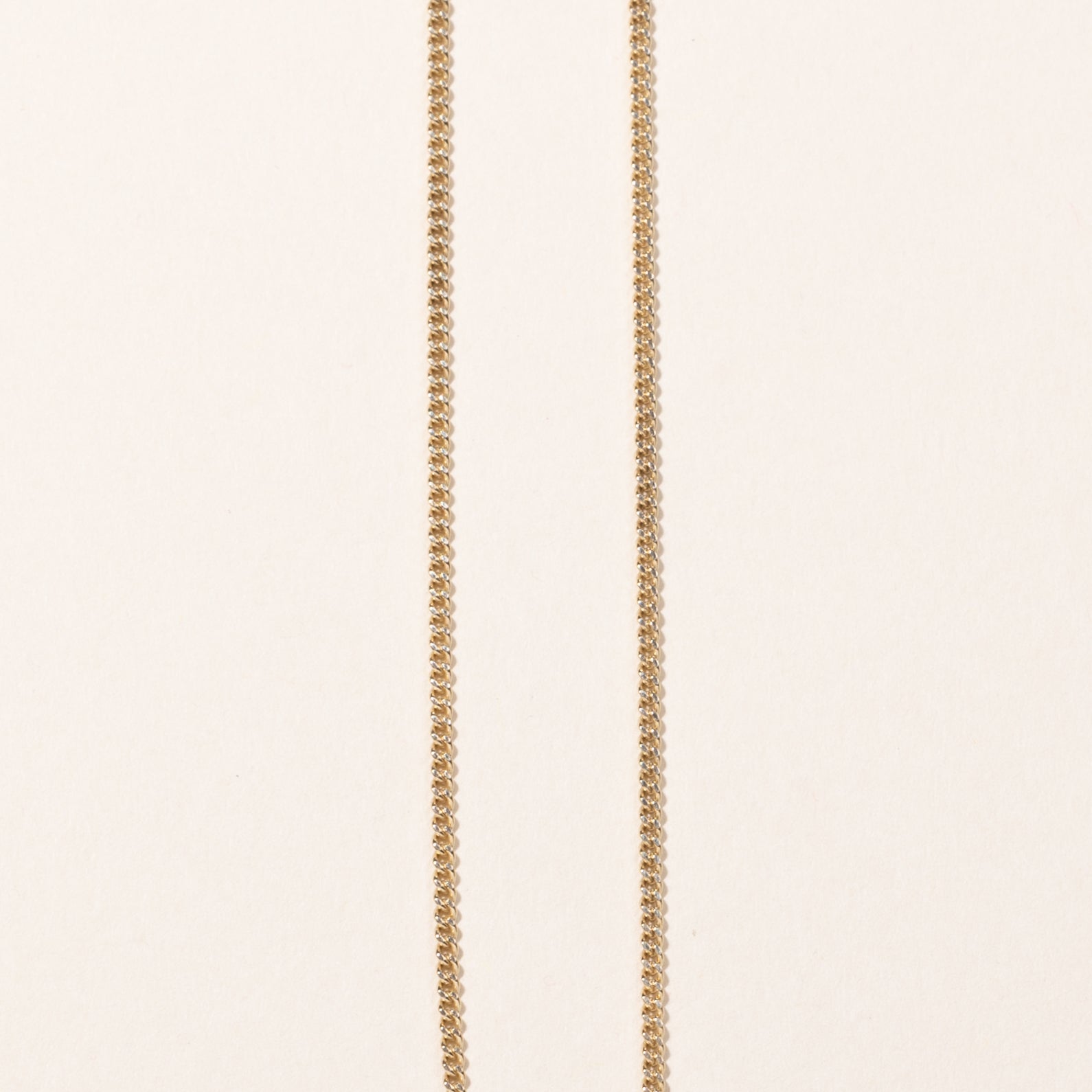 10k Yellow Gold Curb Link Chain | 21"