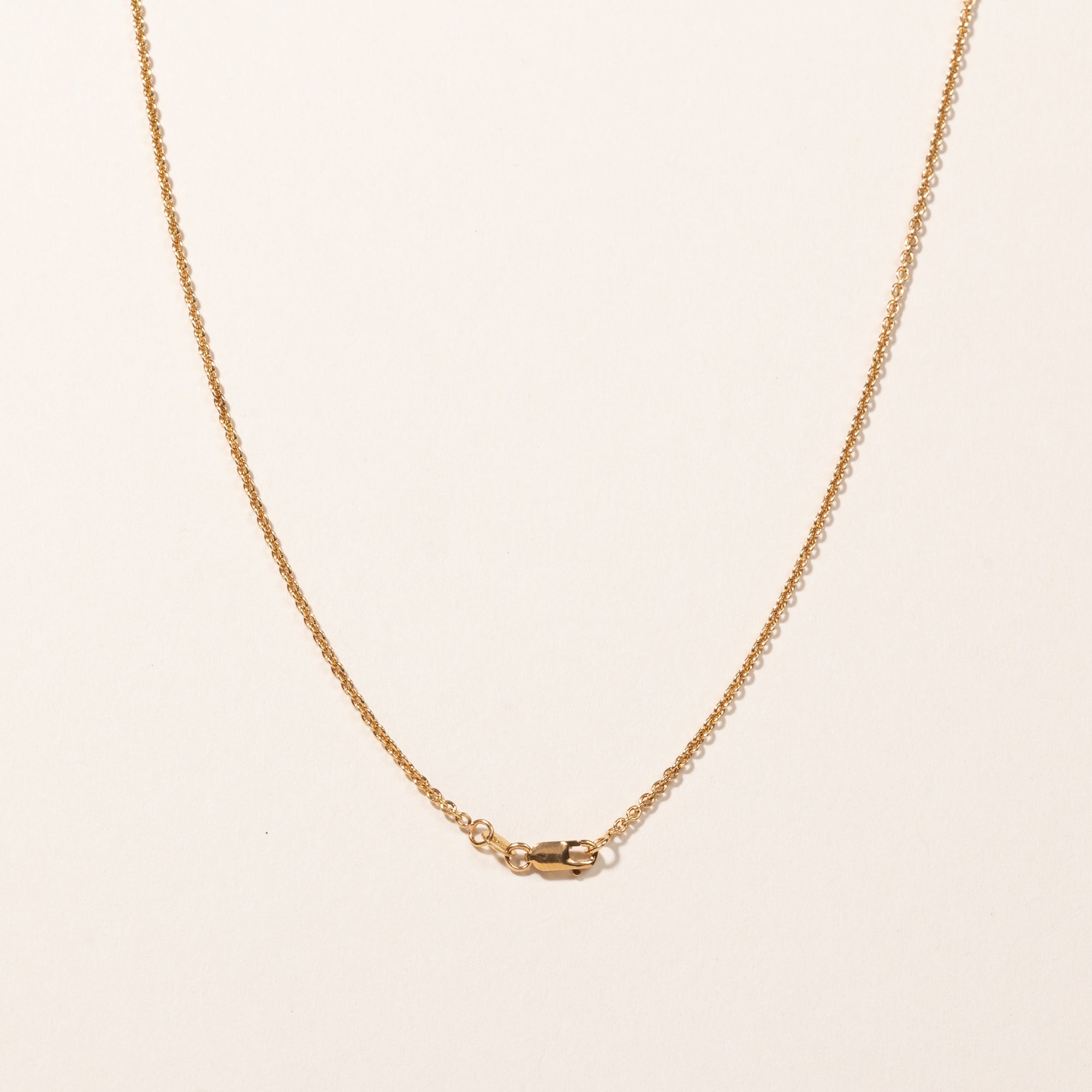 14k Yellow Gold Rolo Chain | 16