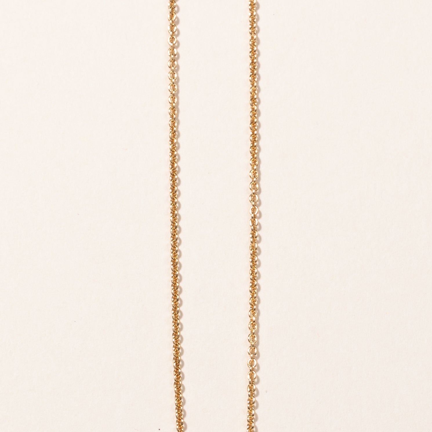 14k Yellow Gold Rolo Chain | 16