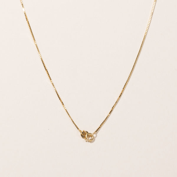 14k Yellow Gold Heart Chain | 18